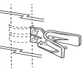 Chain Link Lock N' Latch Straight Standard Type For Double Gates (Hot Dip Galvanized Steel)
