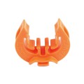 Lockjawz 360° Universal T-Post Insulator For Chain Link Fence (Pack of 25) Orange  - LOCKJAWZT360-O-25