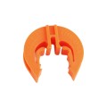 Lockjawz 360° Universal T-Post Insulator For Chain Link Fence (Pack of 25) Orange  - LOCKJAWZT360-O-25