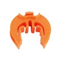 Lockjawz 360° Universal T-Post Insulator For Chain Link Fence (Pack of 25) Orange  - LOCKJAWZT360-O-25
