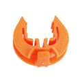 Lockjawz 360° Universal T-Post Insulator For Chain Link Fence (Pack of 25) Orange  - LOCKJAWZT360-O-25