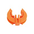 Lockjawz 360° Universal T-Post Insulator For Chain Link Fence (Pack of 25) Orange  - LOCKJAWZT360-O-25