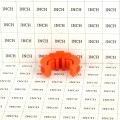 Lockjawz 360° Universal T-Post Insulator For Chain Link Fence (Pack of 25) Orange  - LOCKJAWZT360-O-25