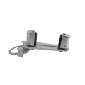 Chain Link 4" Round Upper/Lower Bolt On Slide Gate Roller Guide with Covers (Hot Dip Galvanized Pressed Steel)