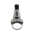 Chain Link 4" Round Upper/Lower Bolt On Slide Gate Roller Guide with Covers (Hot Dip Galvanized Pressed Steel)