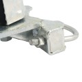 Chain Link 4" Round Upper/Lower Bolt On Slide Gate Roller Guide with Covers (Hot Dip Galvanized Pressed Steel)