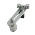 Chain Link 4" Round Upper/Lower Bolt On Slide Gate Roller Guide with Covers (Hot Dip Galvanized Pressed Steel)