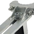Chain Link 4" Round Upper/Lower Bolt On Slide Gate Roller Guide with Covers (Hot Dip Galvanized Pressed Steel)