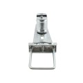 Chain Link 4" x 4" Square Upper/Lower Bolt On Slide Gate Roller Guide with Covers (Hot Dip Galvanized Pressed Steel)