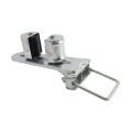 Chain Link 4" x 4" Square Upper/Lower Bolt On Slide Gate Roller Guide with Covers (Hot Dip Galvanized Pressed Steel)