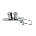 Chain Link 4" x 4" Square Upper/Lower Bolt On Slide Gate Roller Guide with Covers (Hot Dip Galvanized Pressed Steel)