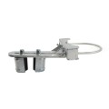 Chain Link 6 5/8" Round Upper/Lower Bolt On Slide Gate Roller Guide with Covers (Hot Dip Galvanized Pressed Steel)