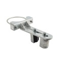 Chain Link 6 5/8" Round Upper/Lower Bolt On Slide Gate Roller Guide with Covers (Hot Dip Galvanized Pressed Steel)