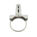 Chain Link 6 5/8" Round Upper/Lower Bolt On Slide Gate Roller Guide with Covers (Hot Dip Galvanized Pressed Steel)