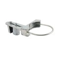 Chain Link 6 5/8" Round Upper/Lower Bolt On Slide Gate Roller Guide with Covers (Hot Dip Galvanized Pressed Steel)