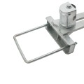 Chain Link 6" x 6" Square Upper/Lower Bolt On Slide Gate Roller Guide with Covers (Hot Dip Galvanized Pressed Steel) (Other)