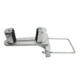 Chain Link 6" x 6" Square Upper/Lower Bolt On Slide Gate Roller Guide with Covers (Hot Dip Galvanized Pressed Steel) (Other)