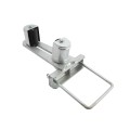 Chain Link 6" x 6" Square Upper/Lower Bolt On Slide Gate Roller Guide with Covers (Hot Dip Galvanized Pressed Steel) (Other)