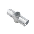Chain Link 1 5/8" x 1 5/8" Line Rail Clamp - Boulevard Clamp (Galvanized Steel)