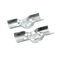 Chain Link 2 1/2" [2 3/8" OD] x 2" [1 7/8" OD] Line Rail Clamps - Boulevard Clamp (Galvanized Steel) (Clamp)
