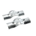 Chain Link 2 1/2" [2 3/8" OD] x 2" [1 7/8" OD] Line Rail Clamps - Boulevard Clamp (Galvanized Steel) (Clamp)