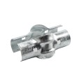 Chain Link 2 1/2" [2 3/8" OD] x 2" [1 7/8" OD] Line Rail Clamps - Boulevard Clamp (Galvanized Steel) (Clamp)