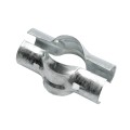 Chain Link 2 1/2" [2 3/8" OD] x 2" [1 7/8" OD] Line Rail Clamps - Boulevard Clamp (Galvanized Steel) (Clamp)