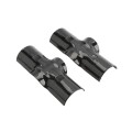 Chain Link 2" [1 7/8" OD] x 2" [1 7/8" OD] Black Line Rail Clamp - Boulevard Clamp (Galvanized Steel)