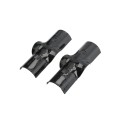Chain Link 2" [1 7/8" OD] x 2" [1 7/8" OD] Black Line Rail Clamp - Boulevard Clamp (Galvanized Steel)