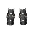 Chain Link 2" [1 7/8" OD] x 2" [1 7/8" OD] Black Line Rail Clamp - Boulevard Clamp (Galvanized Steel)