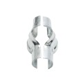 Chain Link 3" [2 7/8" OD] x 2" [1 7/8" OD] Line Rail Clamp - Boulevard Clamp (Galvanized Steel)