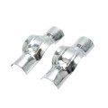 Chain Link 3" [2 7/8" OD] x 2" [1 7/8" OD] Line Rail Clamp - Boulevard Clamp (Galvanized Steel)