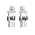 Chain Link 4" [4" OD] x 2" Line Rail Clamp - Boulevard Clamp (Galvanized Steel)