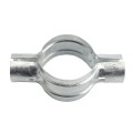 Chain Link 4" [4" OD] x 2" Line Rail Clamp - Boulevard Clamp (Galvanized Steel)