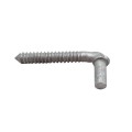 Chain Link Male Lag Screw Gate Hinge 5/8" x 4 1/2" (Adjustable) - Galvanized Steel