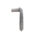 Chain Link Male Lag Screw Gate Hinge 5/8" x 4 1/2" (Adjustable) - Galvanized Steel