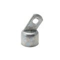 Chain Link 1 3/8" [1 3/8" OD] Offset Rail End Cup - End Rail (Pressed Steel)