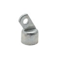 Chain Link 1 3/8" [1 3/8" OD] Offset Rail End Cup - End Rail (Pressed Steel)