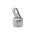 Chain Link 1 3/8" [1 3/8" OD] Offset Rail End Cup - End Rail (Pressed Steel)