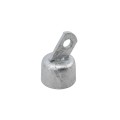 Chain Link 1 5/8" [1 5/8" OD] Offset Rail End Cup - End Rail (Pressed Steel)