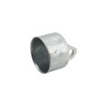 Chain Link 2 1/2" [2 3/8" OD] Offset Rail End Cup - End Rail (Pressed Steel)