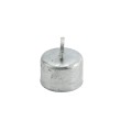 Chain Link 2 1/2" [2 3/8" OD] Offset Rail End Cup - End Rail (Pressed Steel)