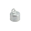 Chain Link 2 1/2" [2 3/8" OD] Offset Rail End Cup - End Rail (Pressed Steel)