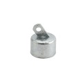 Chain Link 2 1/2" [2 3/8" OD] Offset Rail End Cup - End Rail (Pressed Steel)