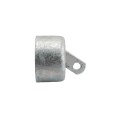 Chain Link 3" [2 7/8" OD] Offset Rail End Cup - End Rail (Pressed Steel)