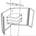 Chain Link 2" [1 7/8" OD] External Post Anchor for Securing Fence Posts (Galvanized Pressed Steel)