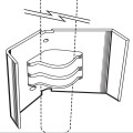 Chain Link 2 1/2" [2 3/8" OD] Post Anchor for Securing Fence Posts (Galvanized Pressed Steel)