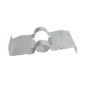 Chain Link 2 1/2" [2 3/8" OD] In Ground Post Anchor for Securing No Dig Fence Posts (Galvanized Pressed Steel)