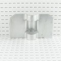 Chain Link 2 1/2" [2 3/8" OD] In Ground Post Anchor for Securing No Dig Fence Posts (Galvanized Pressed Steel)