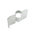 Chain Link 2 1/2" [2 3/8" OD] In Ground Post Anchor for Securing No Dig Fence Posts (Galvanized Pressed Steel)